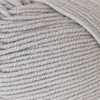 Close-up of gray yarn with a slight texture