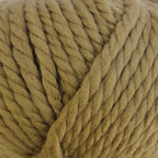 Close-up of olive chunky merino yarn