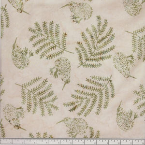 Kiwi Birds and Ferns - Sage colour