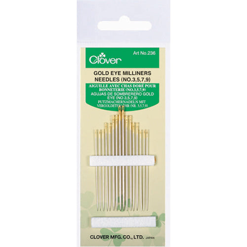 Clover - Milliners Needles Assorted Sizes 3-9
