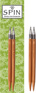 ChiaoGoo - SPIN Bamboo Interchangeable Circular Needle Tips 10 cm & 13 cm Patina colour