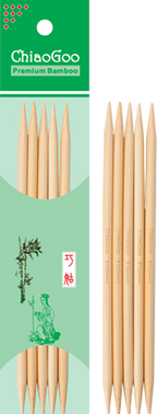 ChiaoGoo - Bamboo Double Pointed Knitting Needles - 13 cm, 15 cm & 20 cm