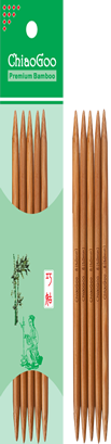 ChiaoGoo - Bamboo Double Pointed Knitting Needles - 13 cm, 15 cm & 20 cm