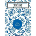 ChiaoGoo X-Flex cables packaging with floral design and Twist branding.