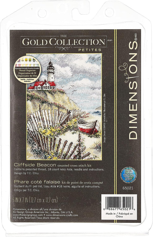 Dimensions Gold Collection Petites Counted Cross Stitch Kit - Cliffside Beacon