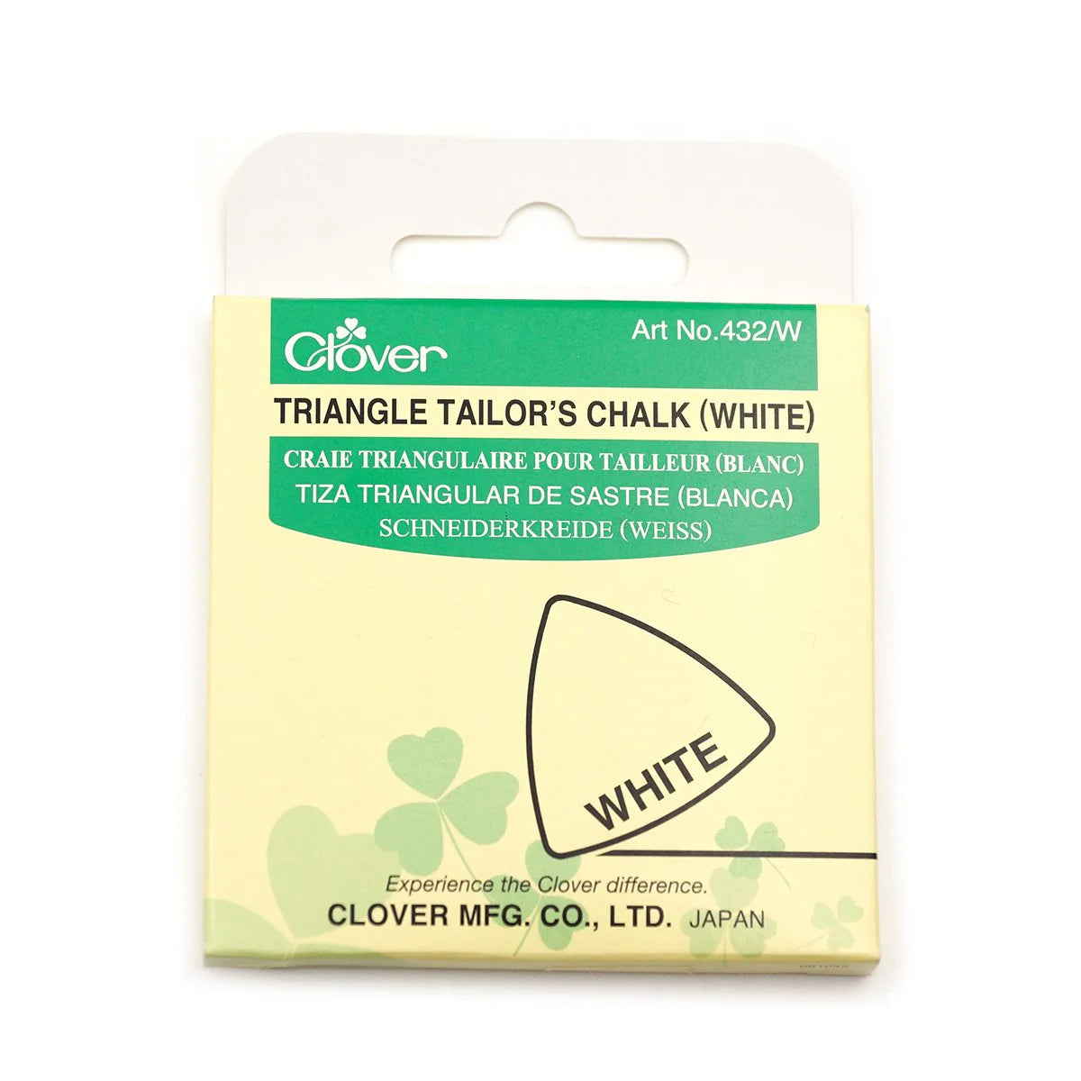 Packaging of Triangle Tailor's Chalk by Clover on a white background