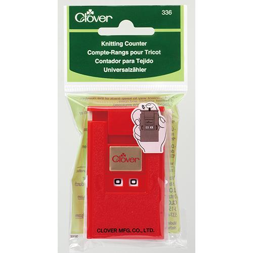 Red knitting counter from Clover in packaging
