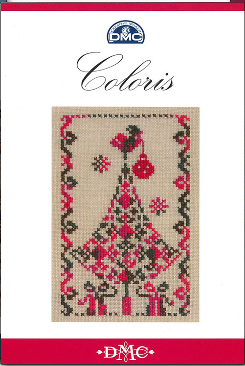 DMC Coloris Thread Mini chart patterns - Christmas Tree, Eiffel Tower & Heart