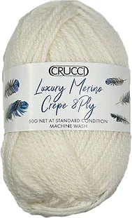 Crucci - 100% Luxury Merino Crepe Superwash - 8-ply / DK