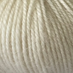Close-up of natural, undyed yarn with alpaca and merino