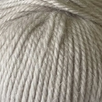 Close-up of oatmeal coloured yarn with alpaca and merino