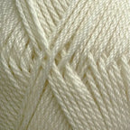 Off-white baby wool 8-ply swatch