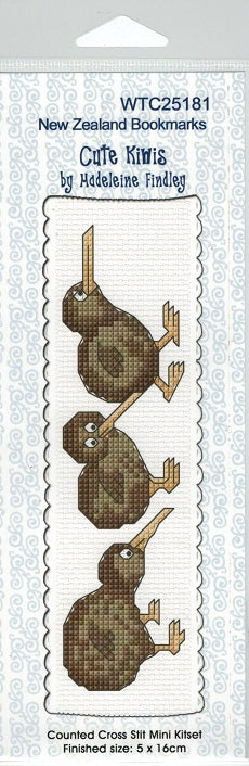 CraftCo Cross-stitch bookmark kit - Cute Kiwis