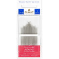 D.M.C. size 3-9 Couture Sewing Needles in a clear plastic blister pack with a white and red cardboard backing.