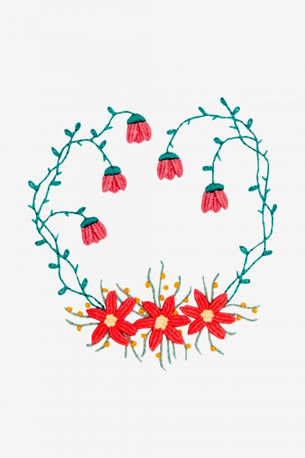 DMC Embroidery Kit - Bouganvilliers Garden (includes hoop!)