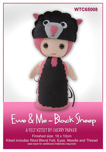 Felt Kit - Ewe & Me - Black Sheep