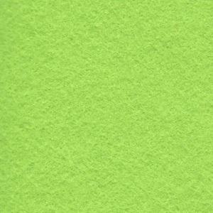 Wool rayon felt swatch in light chartreuse green