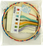Dimensions Learn a Craft Counted Cross Stitch Kit - Floral Gumboots (includes hoop!)