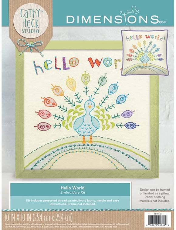 Dimensions Embroidery Kit - Hello World
