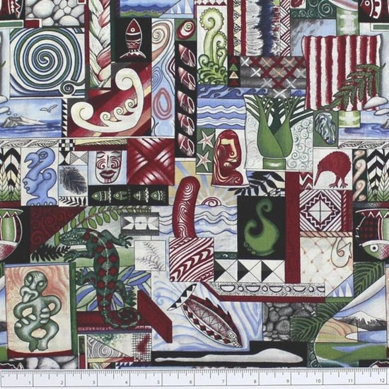 New Zealand Icons & Kiwiana on Onyx Background
