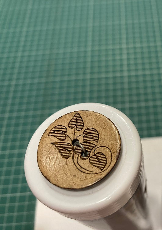 Buttons - 28 mm Coconut Flower pattern