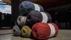 New Zealand made skein of possum merino alpaca acrylic yarn made for socks, baby clothing and hard wearing sweaters and clothing. 