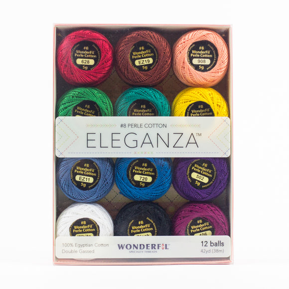 Wonderfil Eleganza Perle 8 Balls - 12 Pack Kaleidoscope Gift Box