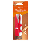 Klasse thread snips packaging with red snips in an orange package