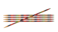 Set of 5 wooden knitting needles