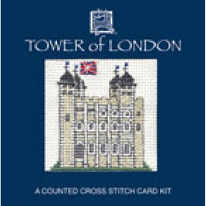 British Textile Heritage Cross-stitch Mini Card kit - Tower of London