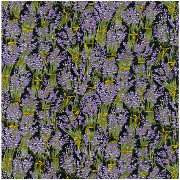 Lavender Blossoms in bundles on Navy