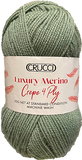 Crucci - 100% Luxury Merino Crepe Superwash - 4-ply / Fingering
