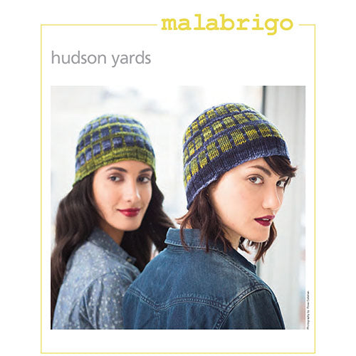 Malabrigo Knitting Pattern - Hudson Yards Colourwork Hat in 8-ply to 10-ply / DK to Aran weight