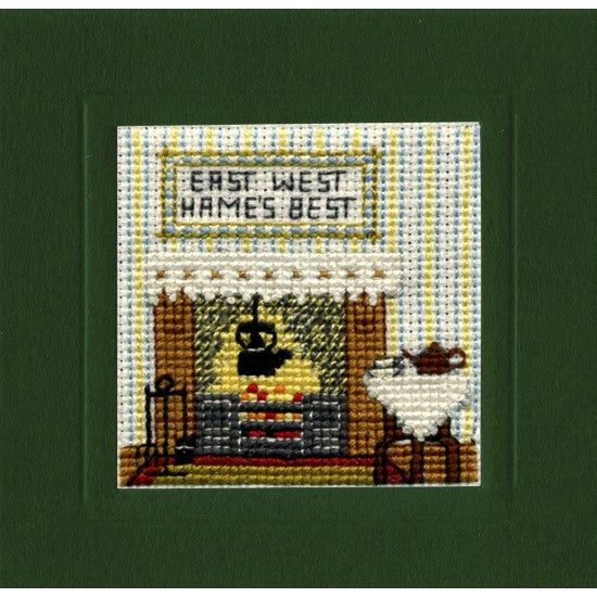 British Textile Heritage Cross-stitch Mini Card kit - Hame's Best