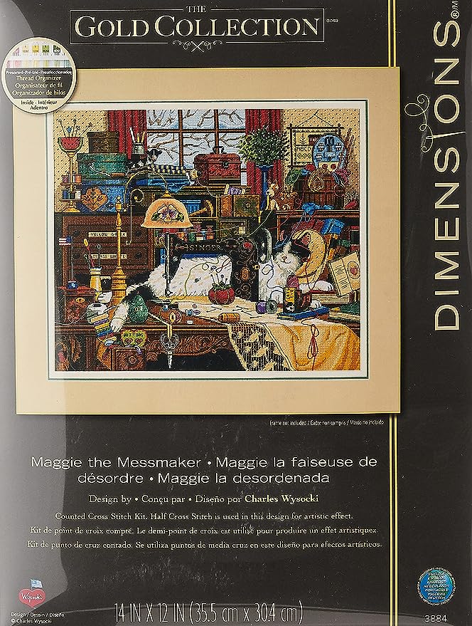 Dimensions Gold Collection Counted Cross Stitch Kit - Maggie the Messmaker