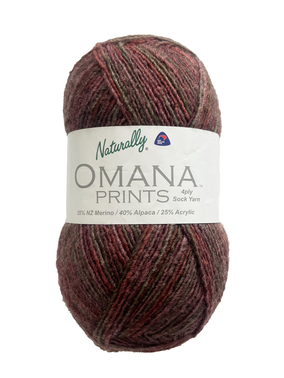 Naturally Omana Sock Yarn - New Zealand Merino / Alpaca / Nylon - 4-ply / Fingering