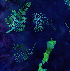 Map and Fern - Peacock colour