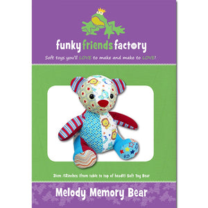 Funky Friends Soft Toy Pattern - Melody Memory Bear