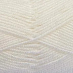 White baby wool 4-ply swatch