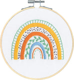 Dimensions Learn a Craft Embroidery Kit - Modern Rainbow (includes hoop!)
