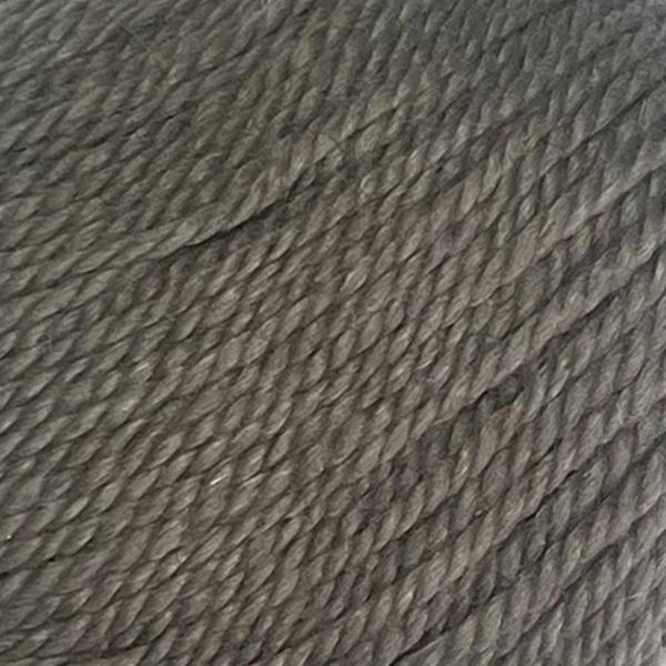 Close-up of a ball of New Zealand possum-blend brown yarn