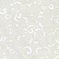 Quilt fabric featuring a traditional Maori Moko design in ivory and white