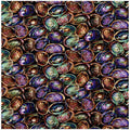 New Zealand Quilt Fabric of colorful abalone shells in various shades.
