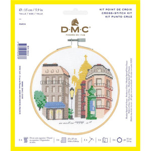 DMC Cross Stitch Kit - Paris (includes hoop!)