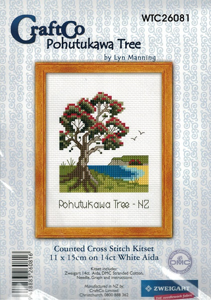 CraftCo Cross-stitch kit - Pohutukawa Tree