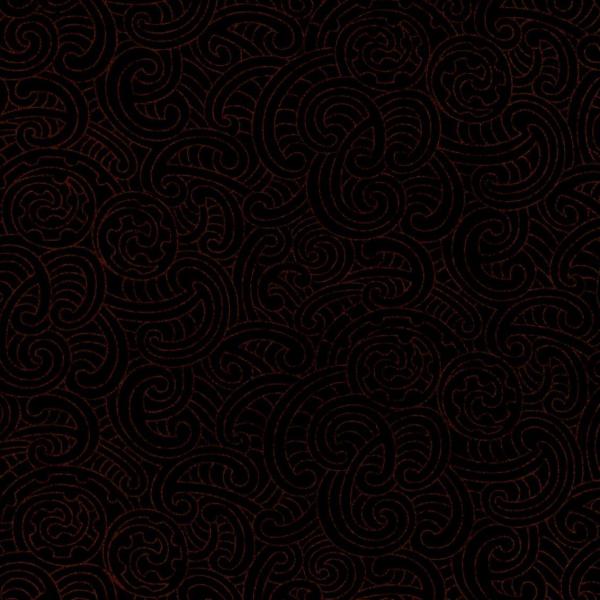 Ponga Koru Beige on Black
