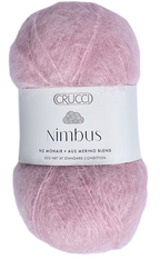 Pink sample ball of New Zealand Mohair blend yarn from Crucci New Zealand