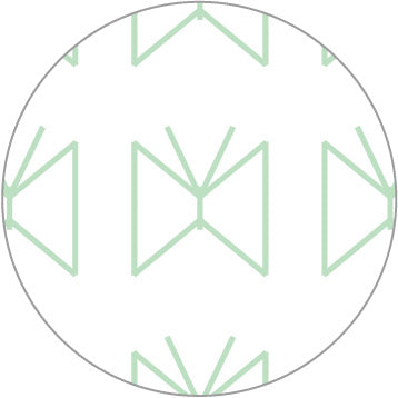 Daruma - Pre-printed Sashiko Fabric in Butterfly design on White Background