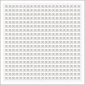 A pre-printed white cotton fabric panel with a geometric butterfly design in a repeating pattern.