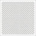 Pre-printed white sashiko fabric with a geometric forest design, consisting of a repeating pattern of trees.